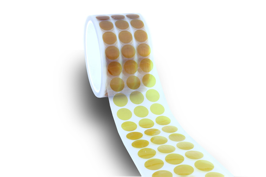 BPC Discos adhesivos 260 °c en cinta poliimida amarilla