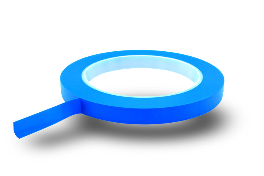 FLT Blaues Klebeband aus PVC, einsetzbar bis zu 155 °C