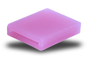 Capuchones en silicona planos rectangulares para protección fastons, electrónica y puesta a tierra.. Immagine