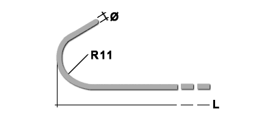 HC 2D drawing with dimensions