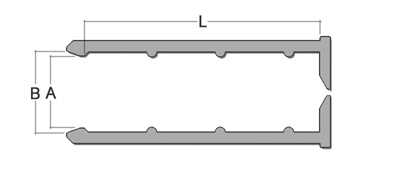 VRZC 2D drawing with dimensions